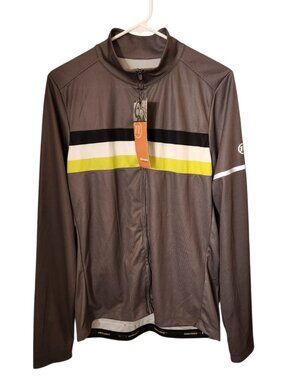 Novara Mens Sprint Long Sleeve Cycling Jersey Size Large Gray NWT New $69.50